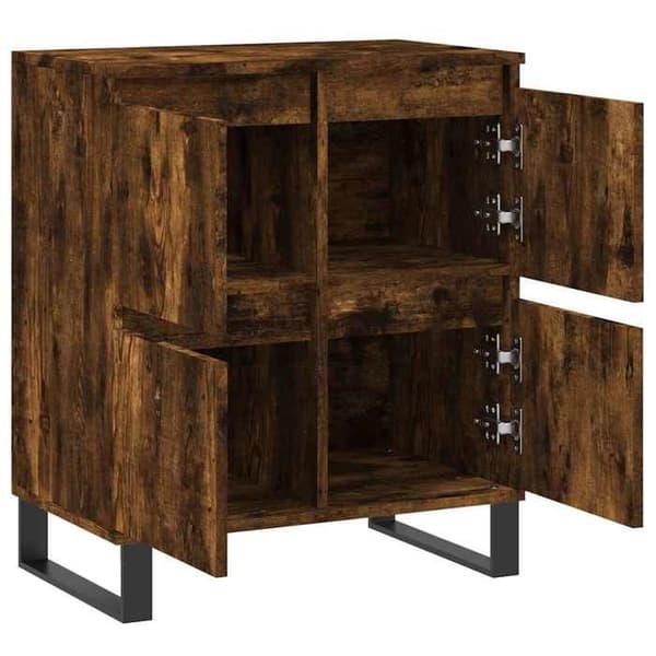 Maison Exclusive - Buffé Ek rökt 60x35x70 cm Ingenjörsträ