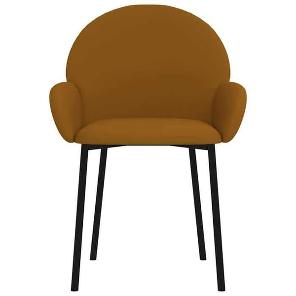 Maison Exclusive - Matstolar set om 2 Brun Sammet