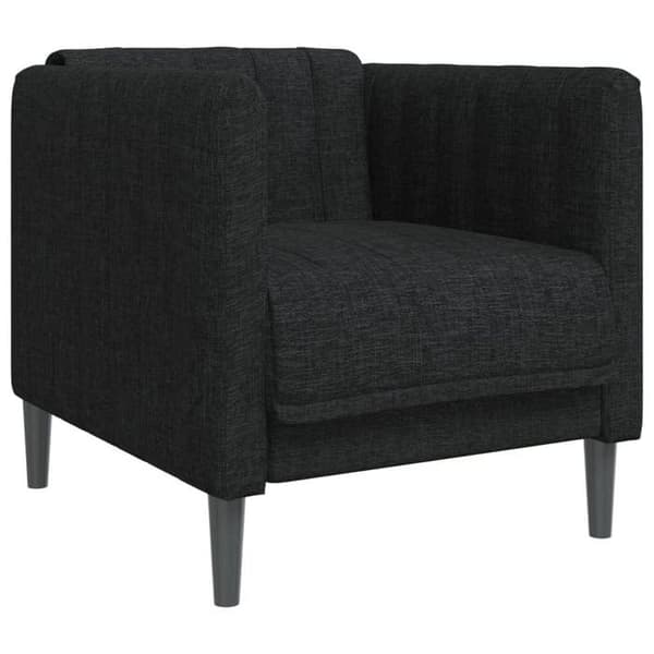 Maison Exclusive - 3-delars soffgrupp svart tyg