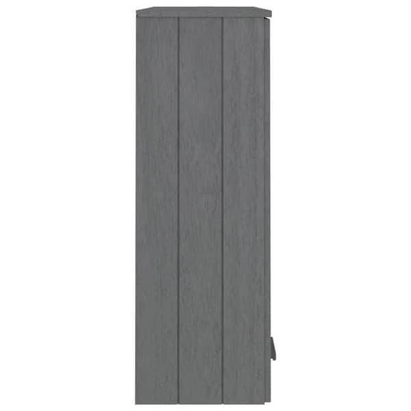 Maison Exclusive - Overbuffet HAMAR Mørkegrå 85x35x100 cm Fyrretræ Mörkgrå