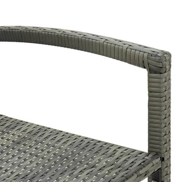 Maison Exclusive - Barstolar set om 4 grå vävd resin