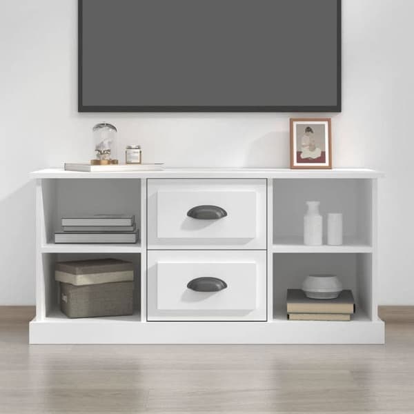 Maison Exclusive - TV-möbel vit 99,5x35,5x48 cm ingenjörsträ