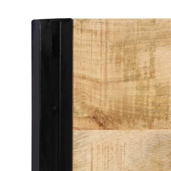 Maison Exclusive - Hovedgærde 180 cm massiv mangotræ og jern
