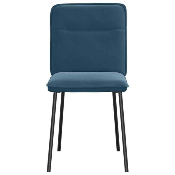 Maison Exclusive - Spisestole sæt af 2 Blå Velour Blå (sammet)