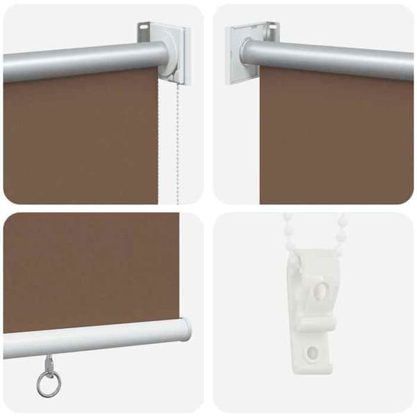 Maison Exclusive - Utrullningsbar utomhusbutik UV-skydd Taupe Polyester