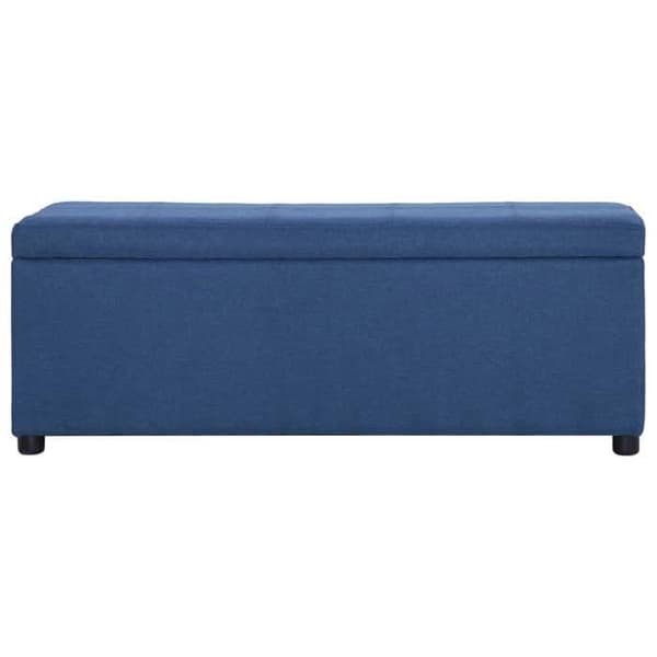 Förvaringsbänk - Exklusivt Hem - 116 cm - Blå - Polyesterklädsel Blå