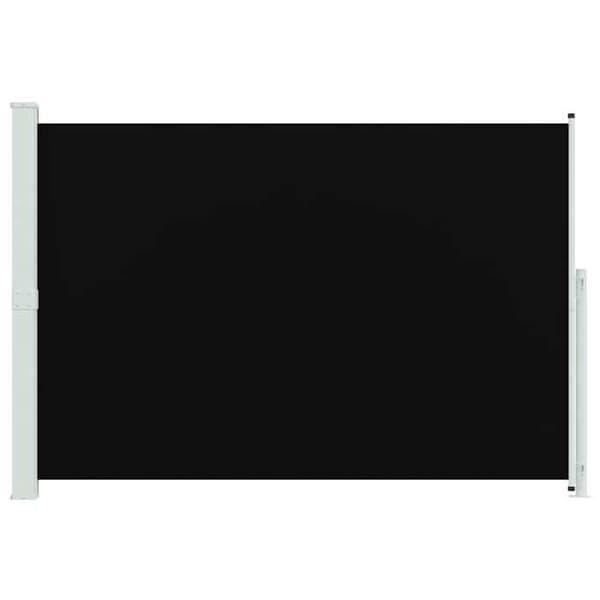 Maison Exclusive - Retractable side awning for patio 200x314 cm Sort