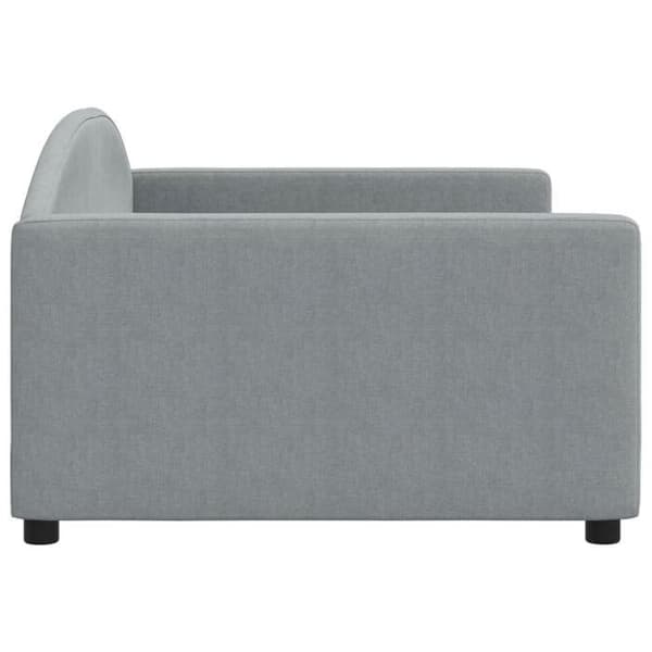 Maison Exclusive - Ljusgrå dagbädd 100x190 cm tyg ljusgrått