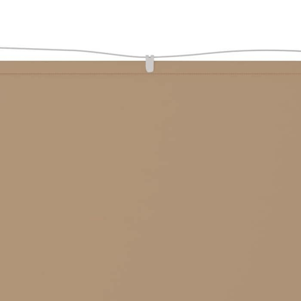 Vertikalt awning Taupe 60x600 cm Oxford stof [cm]