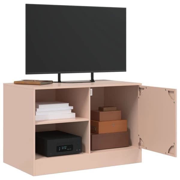 Maison Exclusive - TV-møbel rosa 67x39x44 cm stål