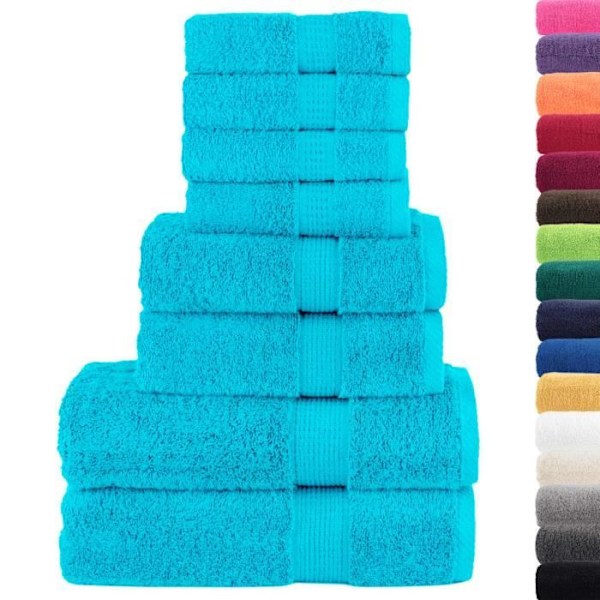 SOLUND Premium handduksset 8 st0 [cm] Blå
