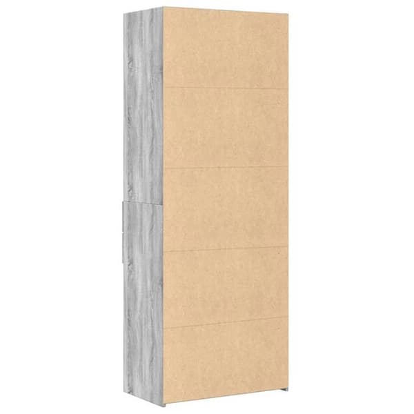 Maison Exclusive - Buffé hög sonoma grå 70x42,5x185 cm ingenjörsträ