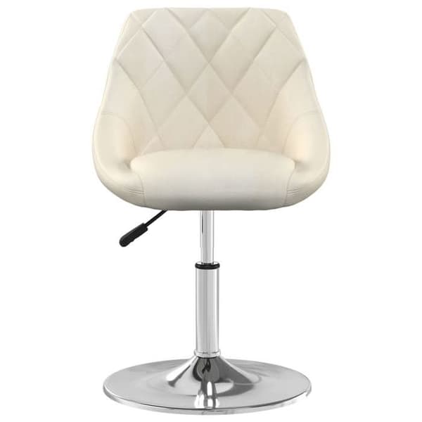 Maison Exclusive - Drejelige spisebordsstole sæt af 4 Creme Velour Grädde
