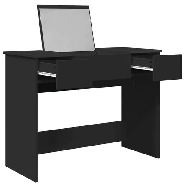 Maison Exclusive - Musta peilihiusteline 100x45x76 cm Svart