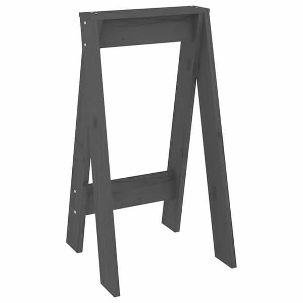 Barstole - EKSKLUSIV HUS - Sæt af 2 - Grå - Massivt fyrretræ - 40x40x75 cm Grå