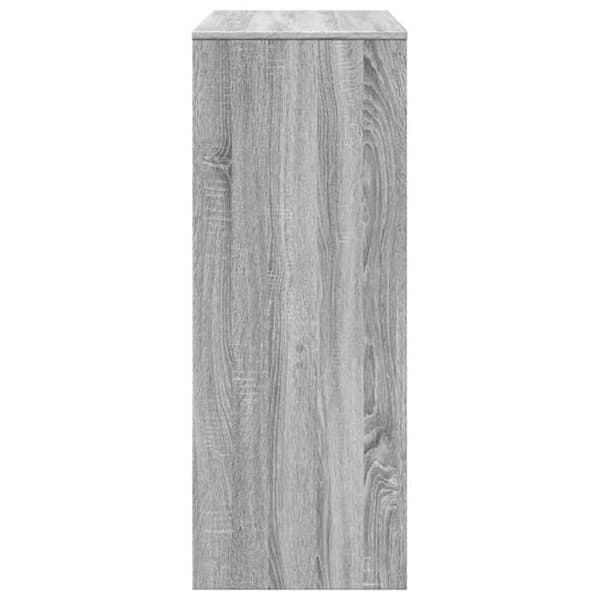 Maison Exclusive - Barbord med hyllor sonoma grå ingenjörsträ