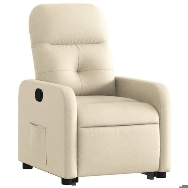 Maison Exclusive - Recliner Fåtölj Creme Tyg