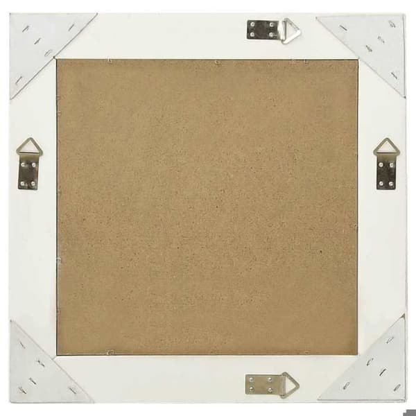 Maison Exclusive - Barockstil väggspegel 50x50 cm Vit