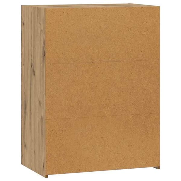 Buffé - EXKLUSIVT HUS - Hantverksmässig ek 70x41x93 cm - Ingenjörsträ - Brun - Lättskött