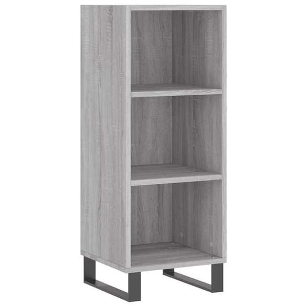 Maison Exclusive - Buffé Sonoma Grå 34,5x32,5x90 cm Ingenjörsträ