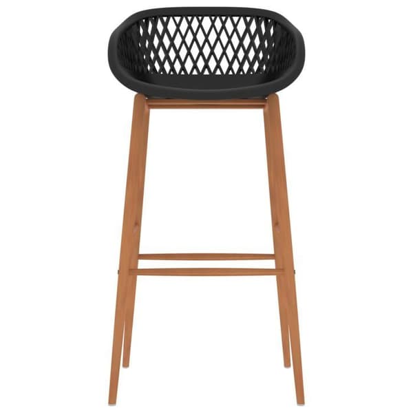 Barstole - Eksklusivt Hus - Sæt af 4 - Sort - Ergonomisk sæde Svart