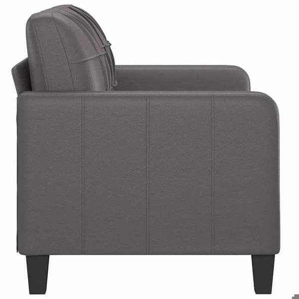 Maison Exclusive - 2-paikkainen harmaa sohva 120 cm keinonahkaa
