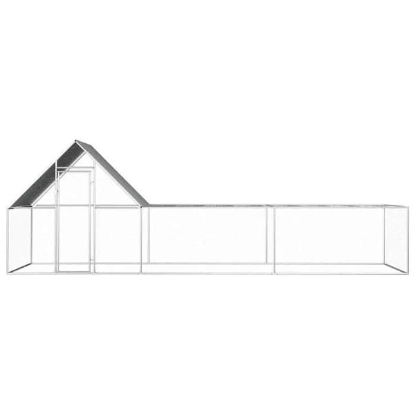 Exklusivt hus - Hönshus 6 x 2 x 2 m Galvaniserat stål