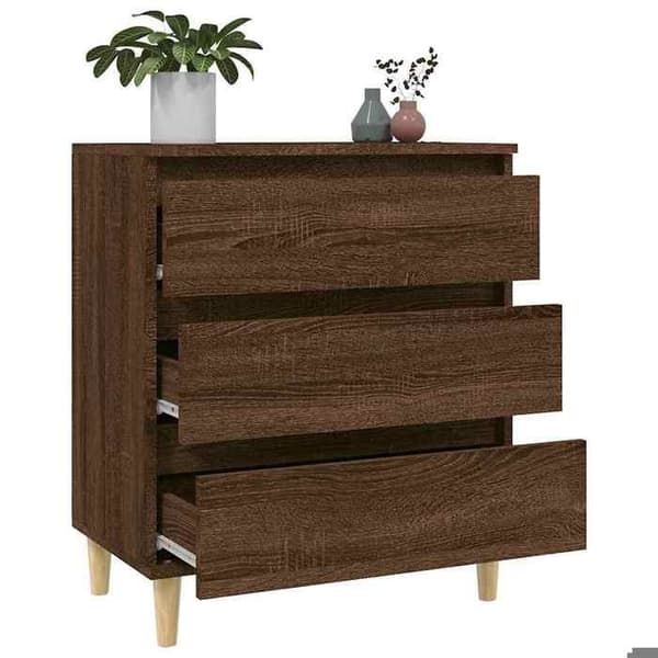 Maison Exclusive - Buffé Ek brun 60x35x70 cm Ingenjörsträ Brun ek