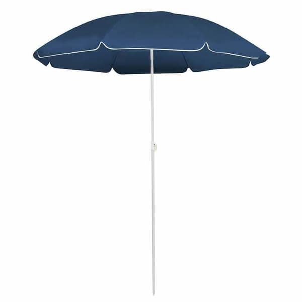 Maison Exclusive - Haveparasol med blå stålmast 180 cm