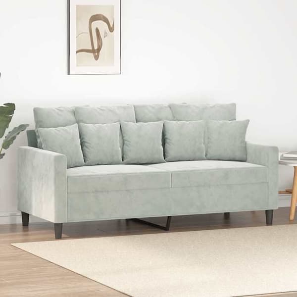 Maison Exclusive - 2-personers Sofa Lys Grå 140 cm Velour