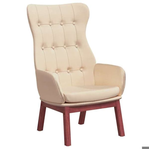 Maison Exclusive - Afslapningsstol Creme Stof