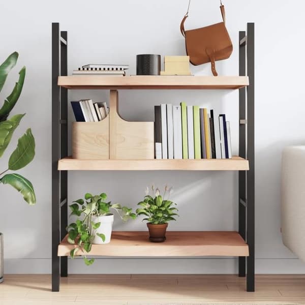 Maison Exclusive - Væghylde 100x50x(2-6) cm ubehandlet massiv egetræ