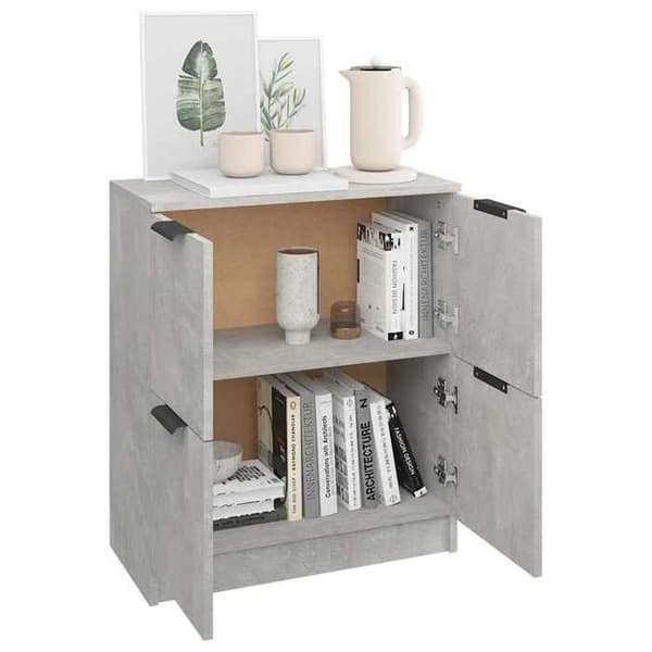 Maison Exclusive - Buffé Grå betong 60x30x70 cm Ingenjörsträ
