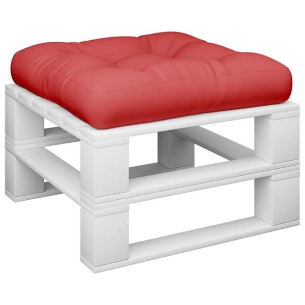 Maison Exclusive - Röd pallkudde 60x60x12 cm tyg