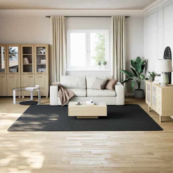 Maison Exclusive - Sort shaggy tæppe 240x305 cm polyester