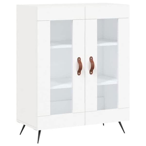 Maison Exclusive - Buffé hög Vit 69,5x34x180 cm Ingenjörsträ