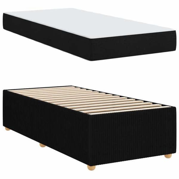 Maison Exclusive - Sängram Svart 80 x 200 cm tyg