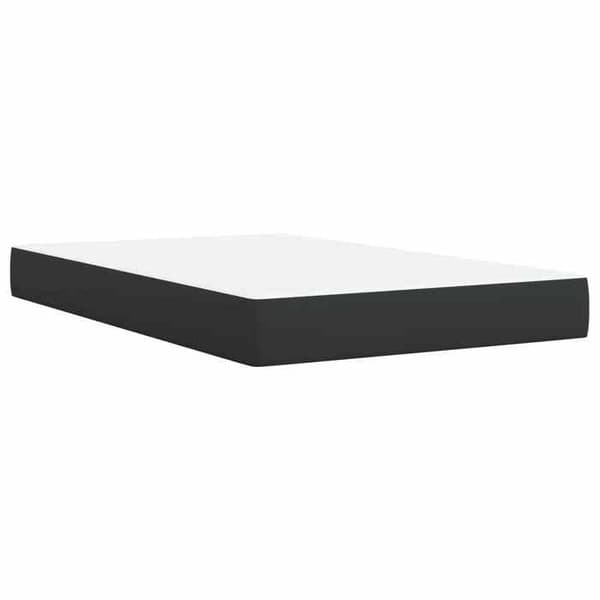 Maison Exclusive - Boxspring seng med madras Sort 120 x 200 cm Stof