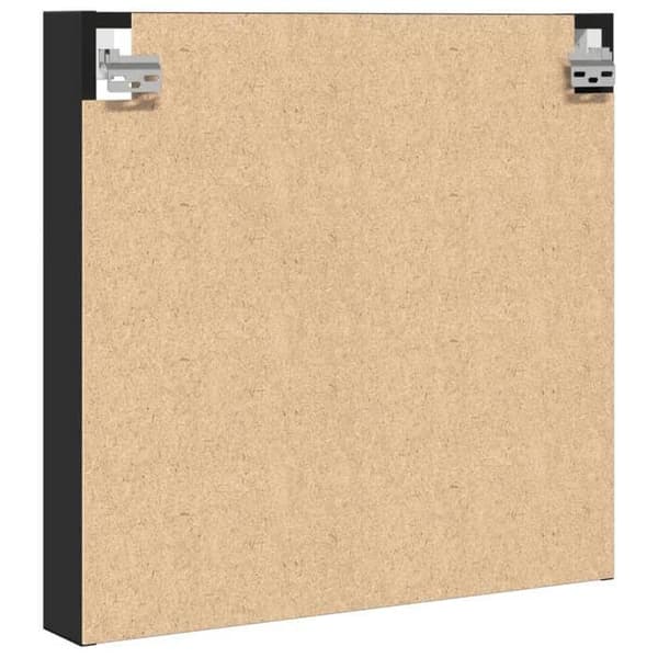 Maison Exclusive - Vitrineskab sort 60x8,5x58 cm ingeniørtræ