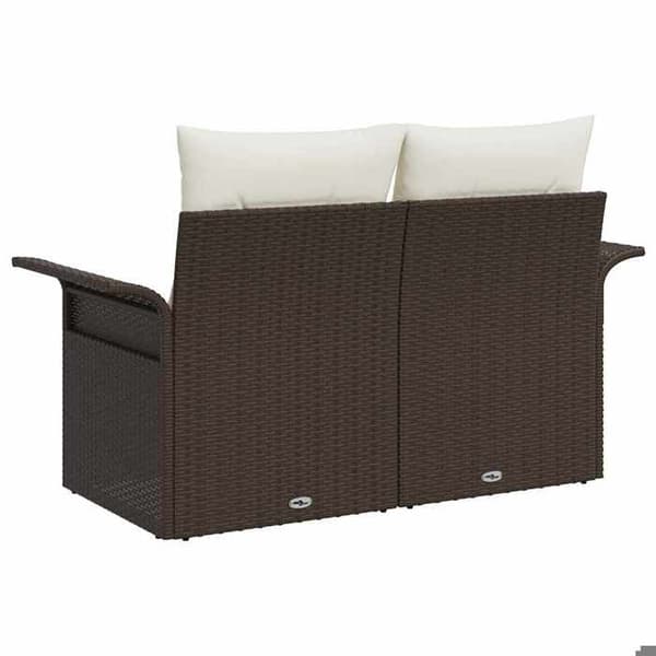Havemøbel - EKSKLUSIV HUS - 141 x 62 x 69 cm - Polyrotin - Brun - Robust stålramme brun