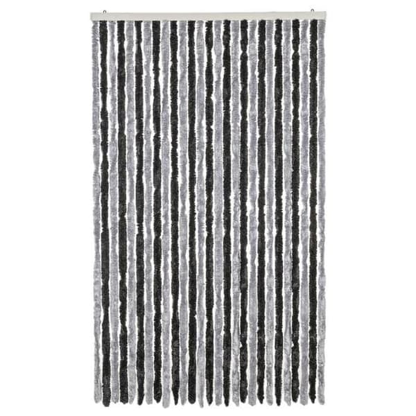 Fluegardin - EKSKLUSIV HUS - Chenille - 118x220 cm - Grå - Til dør