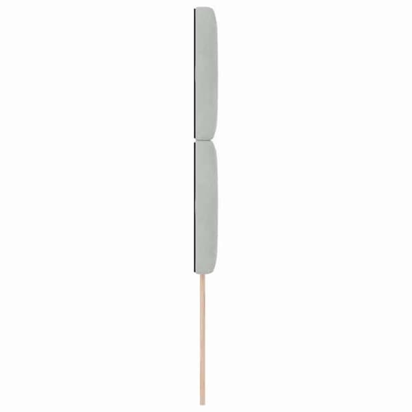 Maison Exclusive - LED-hovedgærde med LED-strips Lys Grå 100 cm Velour