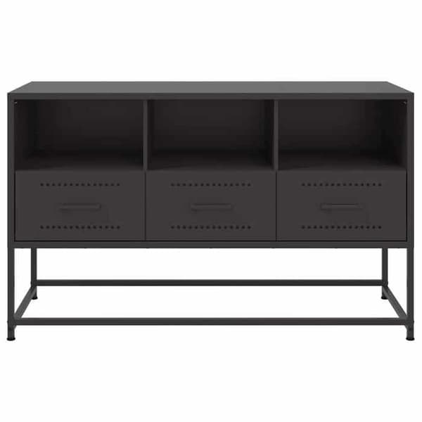 Maison Exclusive - Sort TV-møbel 100,5x39x60,5 cm stål Svart
