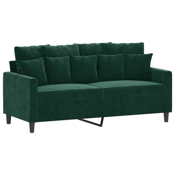 Maison Exclusive - Soffa 2-sits Grön mörk 140 cm Sammet