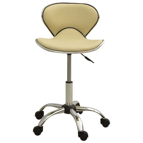 Maison Exclusive - Kontorstol Creme Kunstlæder