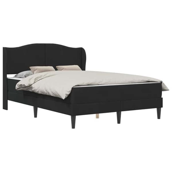 Maison Exclusive - Sängram 2 delar Svart 120 x 190 cm Sammet