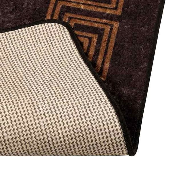 Maison Exclusive - Marsan musta matto 80 x 200 cm polyesteriä ja PVC:tä