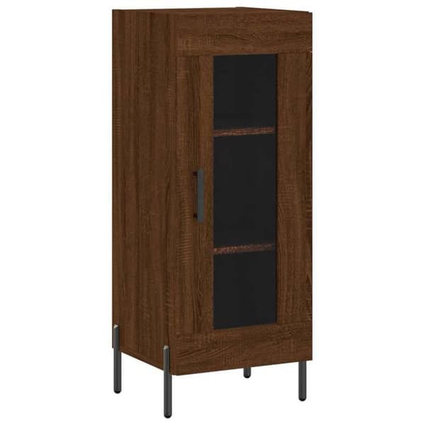 Maison Exclusive - Buffé Ek brun 34,5x34x90 cm Ingenjörsträ