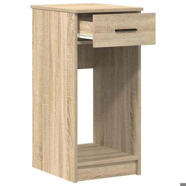 Maison Exclusive - Datorställ med låda ek sonoma 35x45x77 cm