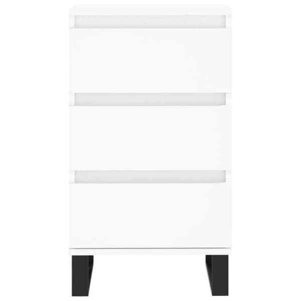 Maison Exclusive - Vit buffé 40x35x70 cm i ingenjörsträ